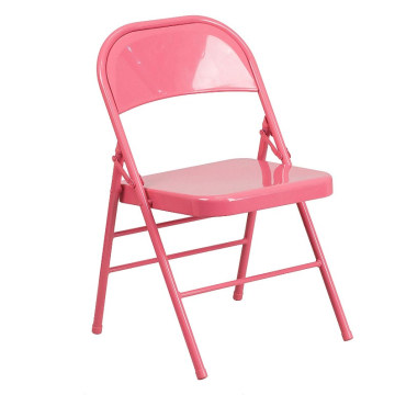 Cadeira de aço de dobramento vermelha de alta qualidade da chapa de aço para a parte externa